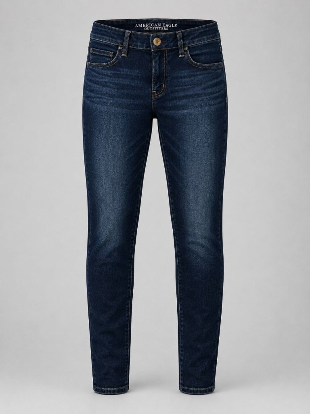 American Eagle Womens Size 0 Jeans Super Stretch Jegging Blue Denim Dark Wash
